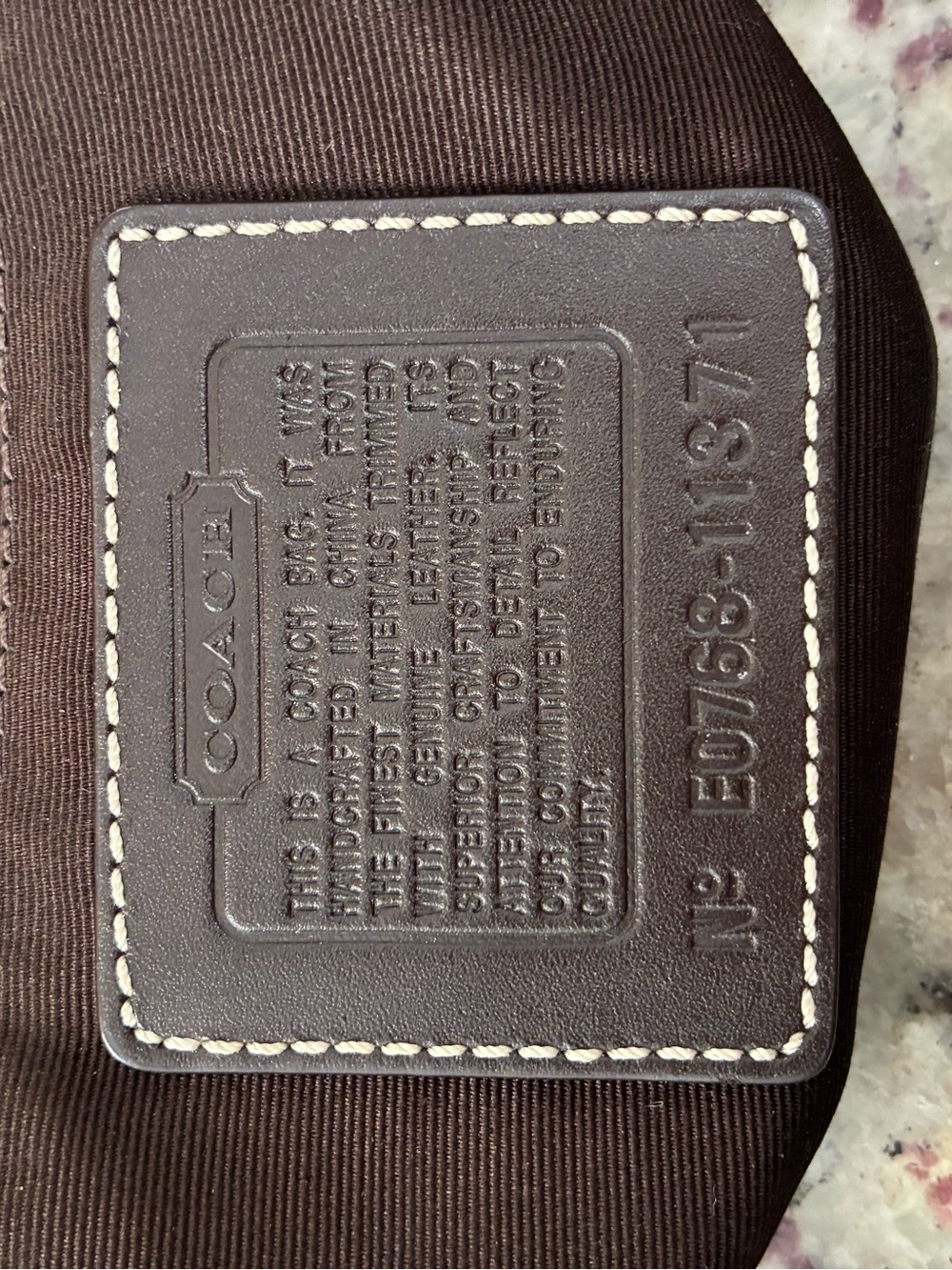 Coach vintage Y2K Signature Hobo Bag in brown monogram canvas with leather trim - Picture 5 of 7